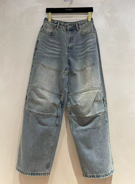 现货发微默契正品K牌KIYUGINA爆款鼓包牛仔裤休闲裤27579