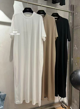 微默契正品K牌KIYUGINA圆领宽松净版长款连衣裙7345