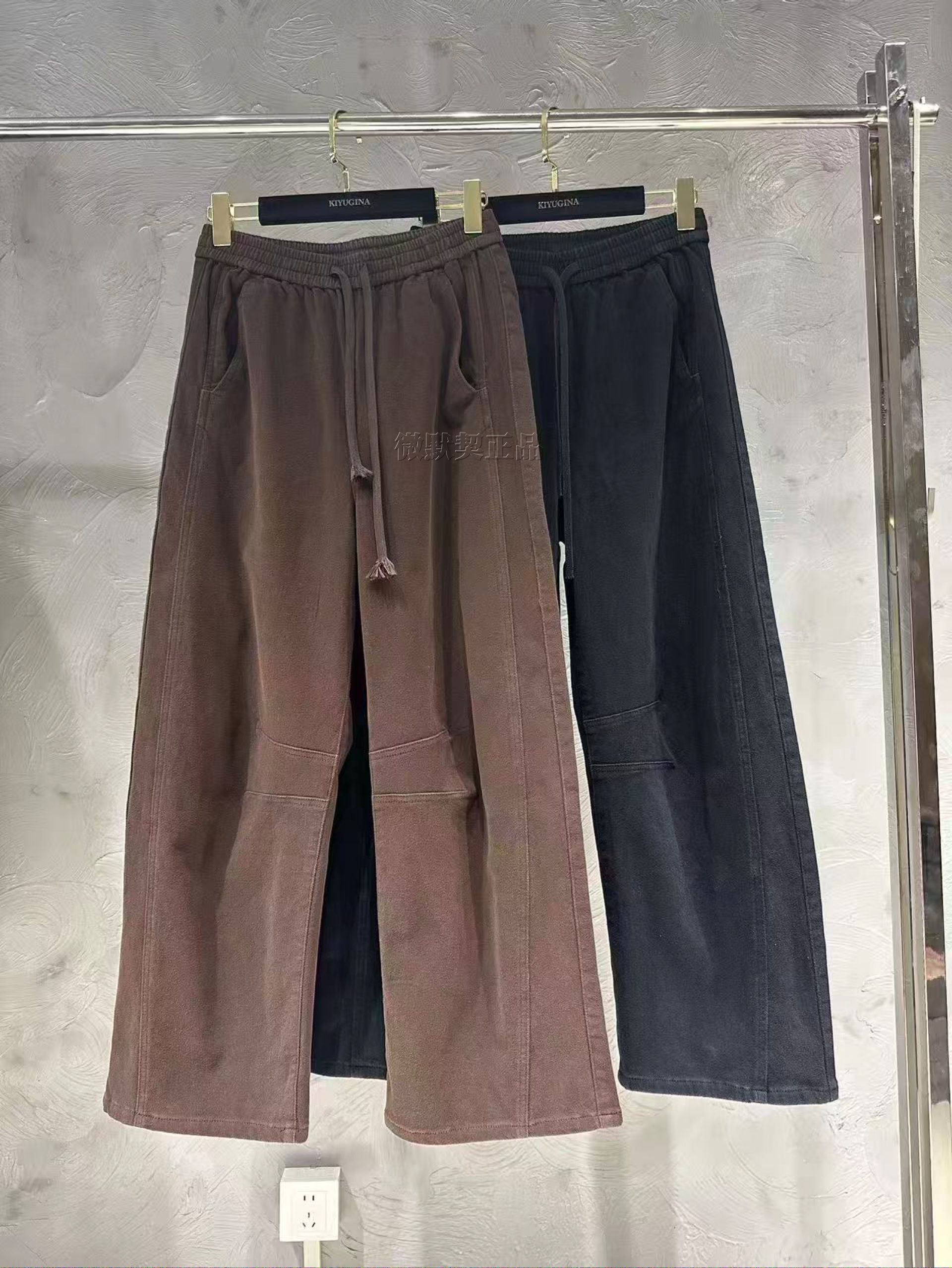微默契正品K牌KIYUGINA抽绳松紧腰鼓包休闲裤29712