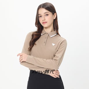 限时折!直邮DENNIS高尔夫25款女士柔软保暖桃皮绒T恤NAQFLTS058