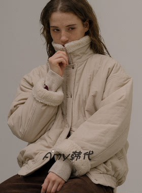 KNOWN BETTER韩国直邮25冬毛领抓绒外套2色KNFW05JP09