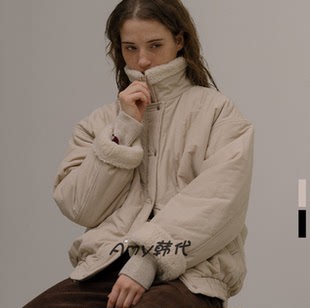 KNOWN BETTER韩国直邮25冬毛领抓绒外套2色KNFW05JP09