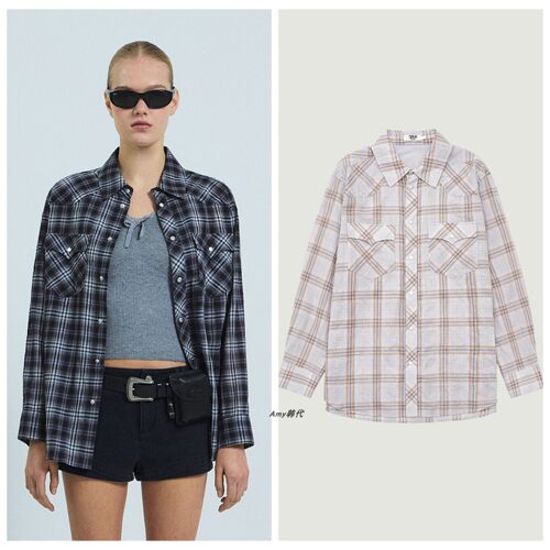 韩国正品代购G* 26夏款BRIAR CHECK SHIRT 格纹衬衫2色