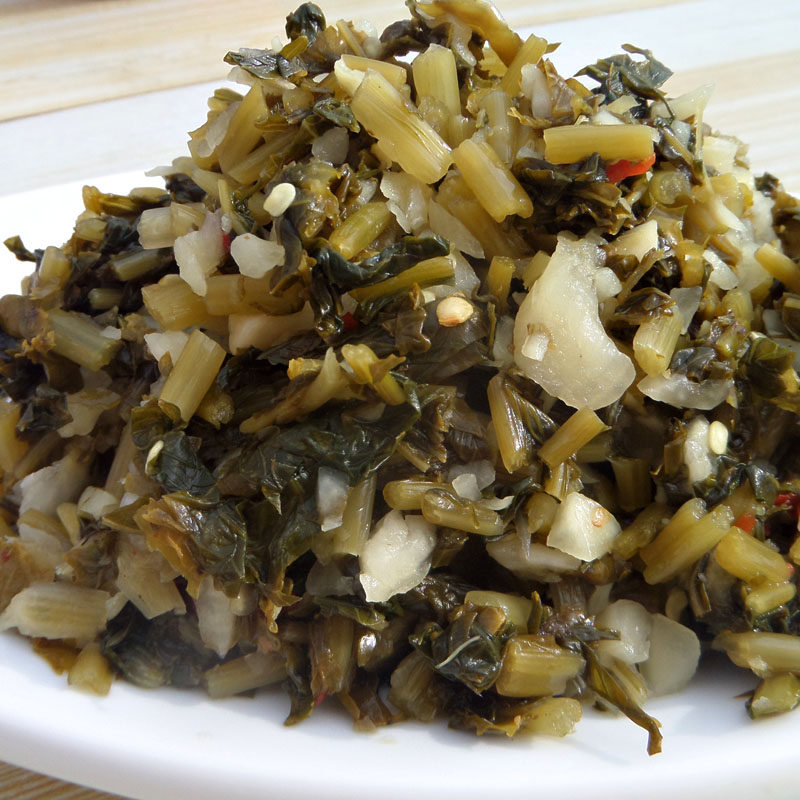 安徽泾县特产 酸萝卜菜腌制咸菜 泡菜 下饭菜酸辣萝卜菜散装