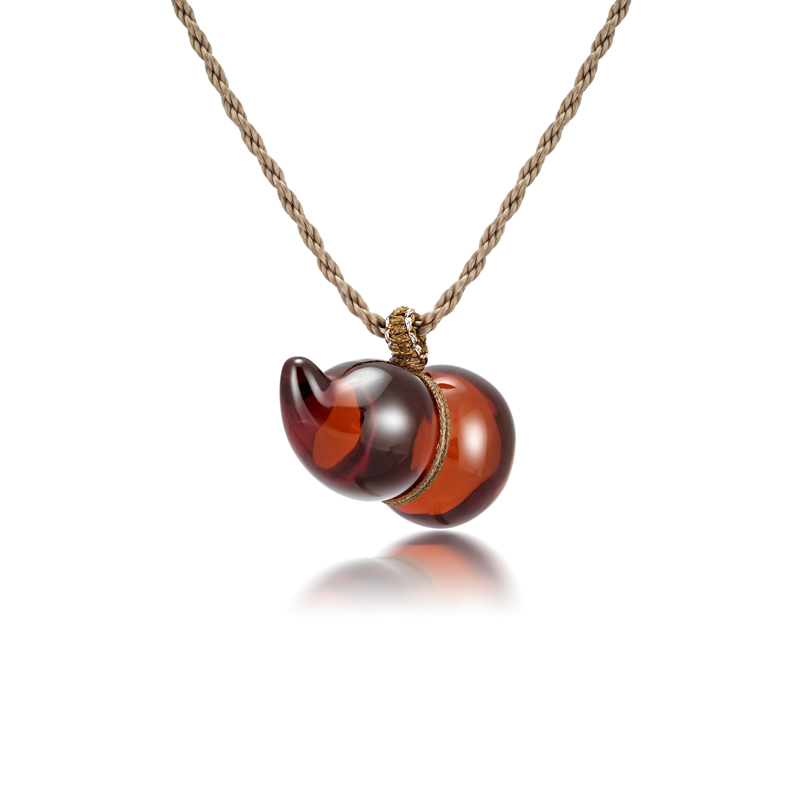 品真阁 琥珀血珀葫芦福禄挂件带手编绳礼物送亲友