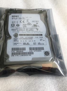 EMC 005049804 600G 10K SAS 6G 2.5寸VNX存储硬盘 118032933-02