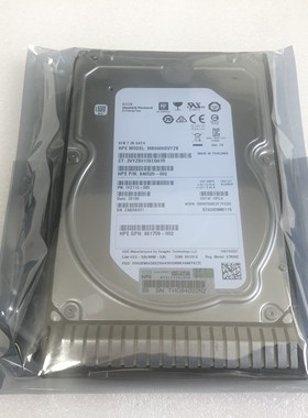 HP/惠普 861750-B21 862138-001 6T SATA 3.5寸 G9 G10服务器硬盘