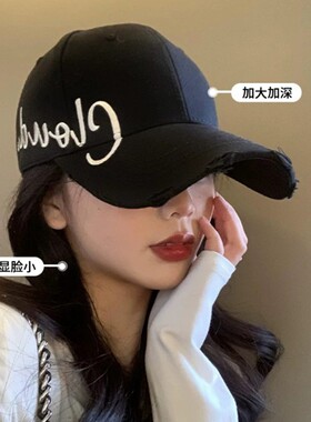 夏季女空顶防晒显脸小高马尾帽