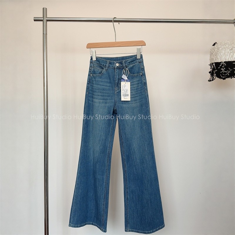 【会buy实拍】夏季薄款四面弹力阔腿微喇牛仔裤宽松显瘦显腿长女,女装/女士精品,牛仔裤,淘宝优惠券,粉丝福利购,淘宝优惠卷