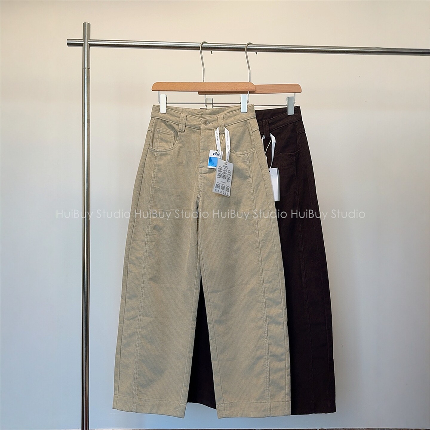 【会buy实拍】灯芯绒弯刀阔腿裤！水洗全棉侧缝前移宽松休闲裤秋,女装/女士精品,牛仔裤,淘宝优惠券,粉丝福利购,淘宝优惠卷