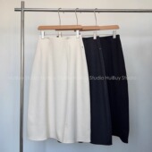 会buy实拍 加绒醋酸羊毛花苞裙高腰弹力显瘦立体裁剪女裙6993