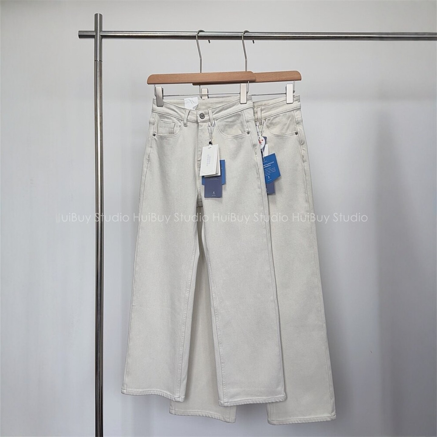 【会buy实拍】奶白加绒四面弹高腰窄版直筒裤显瘦牛仔裤女秋长裤,女装/女士精品,牛仔裤,淘宝优惠券,粉丝福利购,淘宝优惠卷