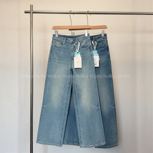 线绣牛仔有腔调神裤 高腰复古宽松直筒牛仔长裤 女 会buy实拍