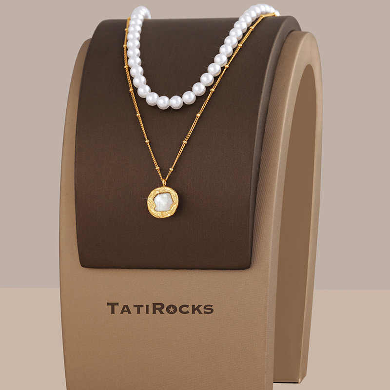 丹麦【设计师】Tatirocks珍珠项链双层叠带法式高级感女款毛衣链,饰品/流行首饰/时尚饰品新,摆件,淘宝优惠券,粉丝福利购,淘宝优惠卷