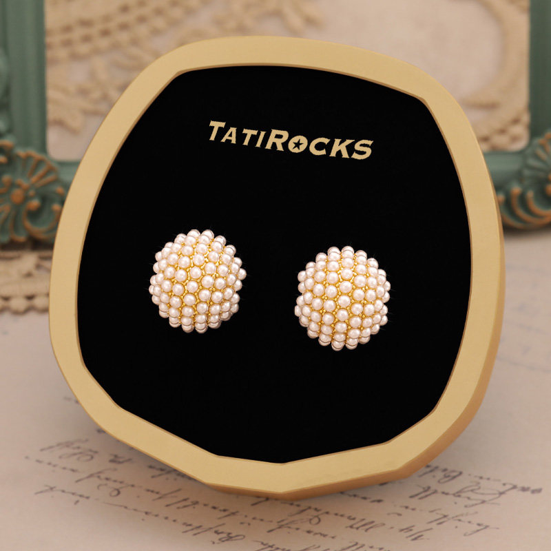 丹麦【设计师】Tatirocks珍珠星球耳环女气质轻奢新款高级感耳钉
