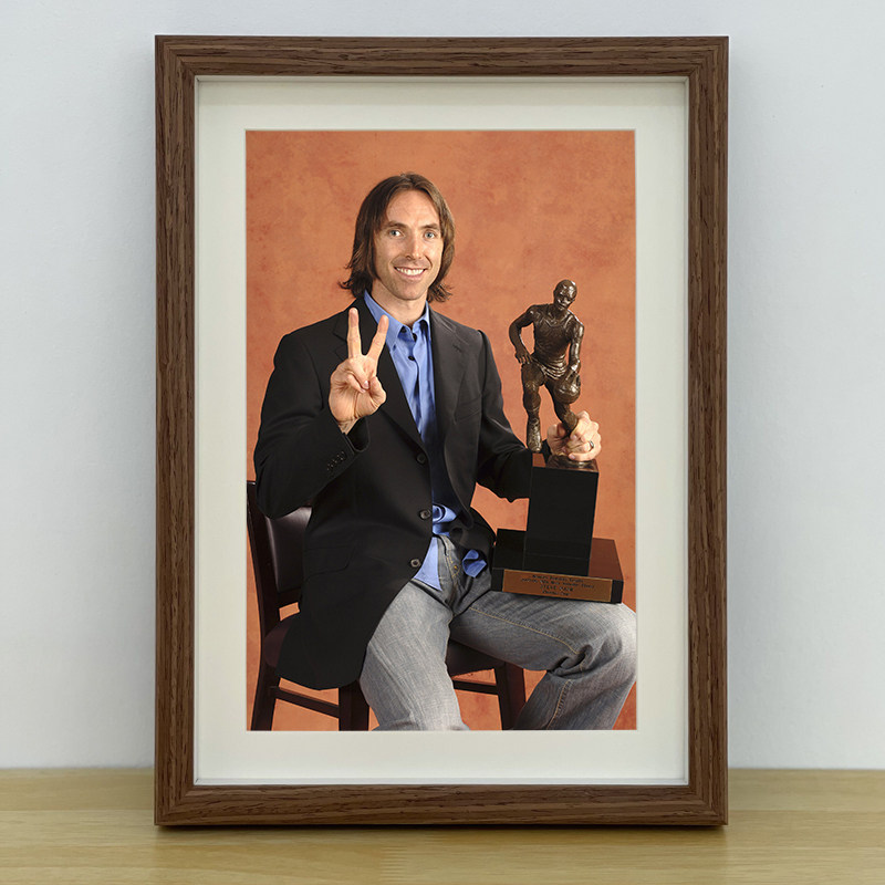 mvp史蒂夫纳什nash相框挂画nba球星纪念海报装饰画照片墙生日礼物