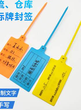 壹封一次性塑料封条大牌面扎带