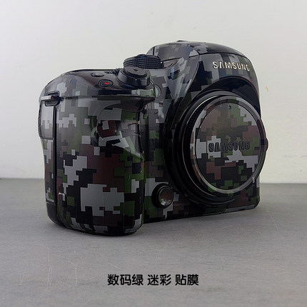 相机贴膜适用于三星 NX1使用黑色碳纤维铠甲纹闪点玛雅幽灵纹磨砂