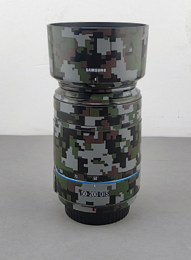 贴膜适用于三星50-200mmF4-5.6 III黑色碳纤维铠甲纹闪点幽灵纹贴