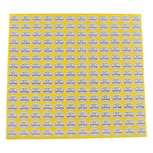一包 包邮QC PASSED质量检验标签 圆形白底黑字 每包2700贴