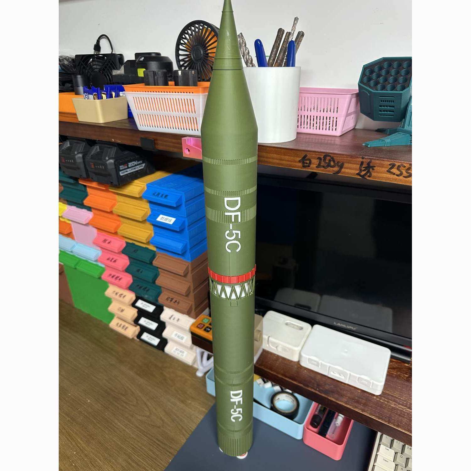 3D打印东风5c液体洲际战略核模型