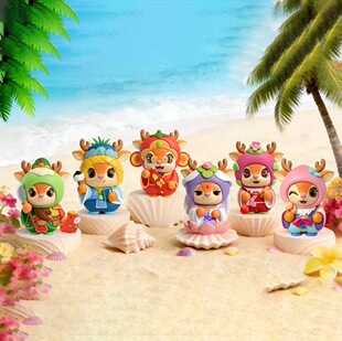 三亚亚沙会吉祥物 福鹿人生盲盒 纪念品 常规款/隐藏款 潮流公仔