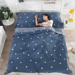 富歌娜睡袋旅行成人床单被罩三件套外出差便携式 卧铺非全棉纯棉