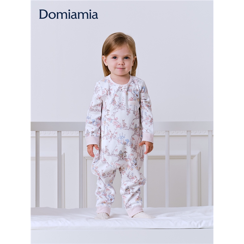 【新品】Domiamia宝宝连体衣秋冬婴儿衣服百天满月小月龄a类哈衣