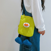 三色补丁咸蛋黄趣味挎包夏小众设计感卡通可爱小包少女百搭斜挎包