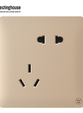 西屋(Westinghouse)单开双开五孔开关插座暗装86型维际系列亲昵金