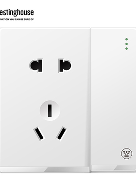 西屋(Westinghouse)典尚白开关插座面板维品系列网络墙壁暗装86型