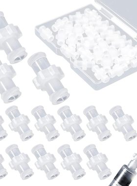 Female Luer双母鲁尔接头转换直通乳化塑料PP注射器连接螺纹兑药