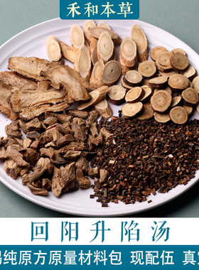 【回阳升陷汤】张锡纯原方1付量药材料包黄芪干姜禾和本草7付包邮