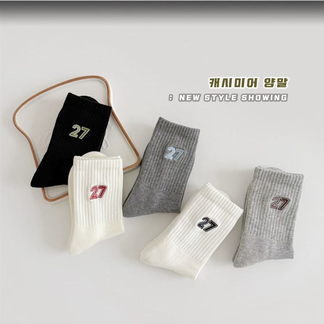 米若克冬新款毛巾保暖儿童袜子冬新款男童女童中筒袜无骨棉袜子