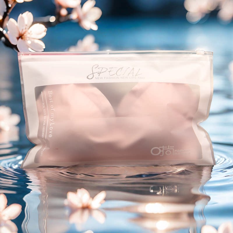 运动文胸包装袋抹胸套装拉链袋胸罩打底裤内裤磨砂短袖美背吊带袋