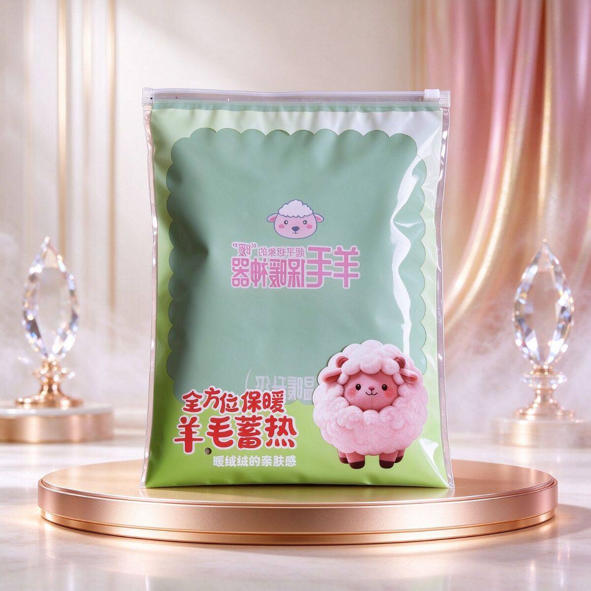儿童服饰包装袋 羊毛蓄热卡通袋 儿童打底裤秋衣收纳袋保暖套装袋