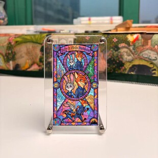 亚克力拼图定制疯狂的动物城2桌面摆件高清透明水晶生日礼物装饰