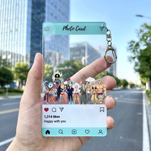 亚克力片片海贼王卡砖路飞乔巴书包背包挂件透卡装饰拍照打卡