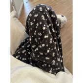 长裤 韩系慵懒风少女甜美碎花珊瑚绒睡裤 家居服遛弯裤 新款 女秋冬季