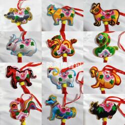 新款小号十二生肖挂件刺绣庆阳香包中国特色礼品民间手工艺品