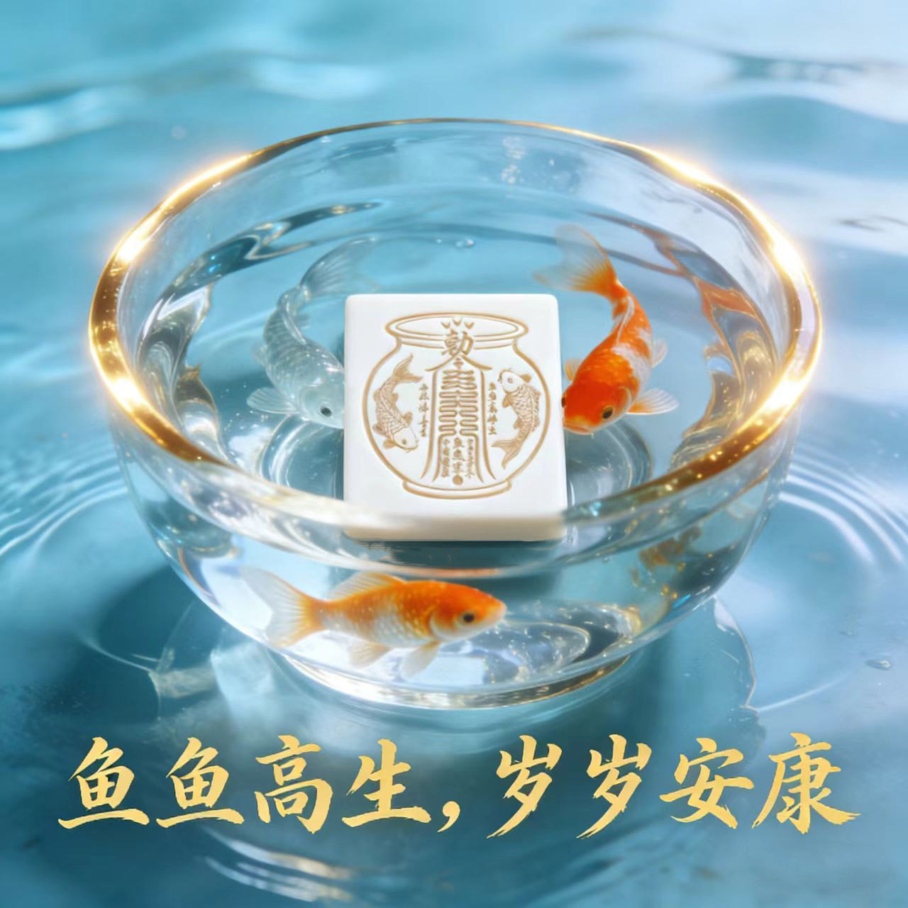 鱼缸摆件装饰品锦鲤招财进宝文创产品5cm薄款陶瓷平安鱼安康高生,家居饰品,装饰摆件,淘宝优惠券,粉丝福利购,淘宝优惠卷