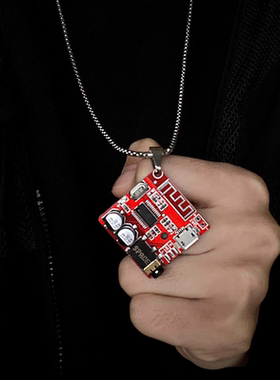 朋克项链玩物丧志电路板毛衣链