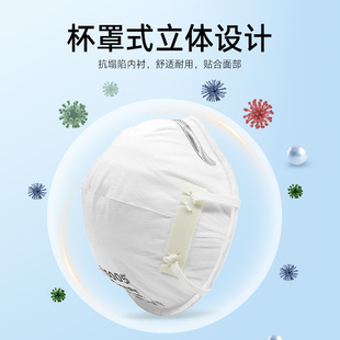 防雾霾防飞沫防颗粒物 耳戴式 一护6005 6006杯型