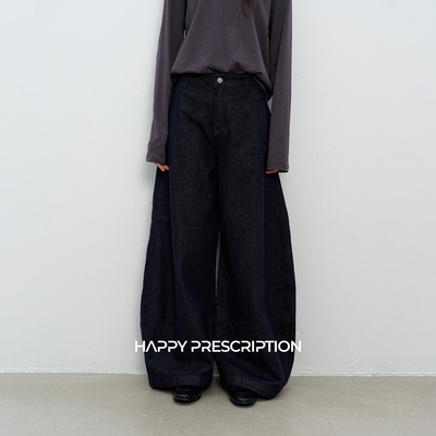 Happy Prescription 牛仔蓝原色弯刀裤