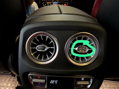 适用于奔驰G级G350 G500 G63后排空调出风口旋钮盖E轿跑