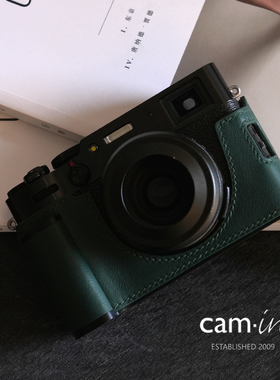 camin 手工真皮swift皮富士x100vi相机手柄保护套底座 六代配件