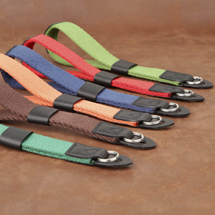 适用于徕卡索尼富士 棉织柔软单反微单相机圆孔手腕带 cam