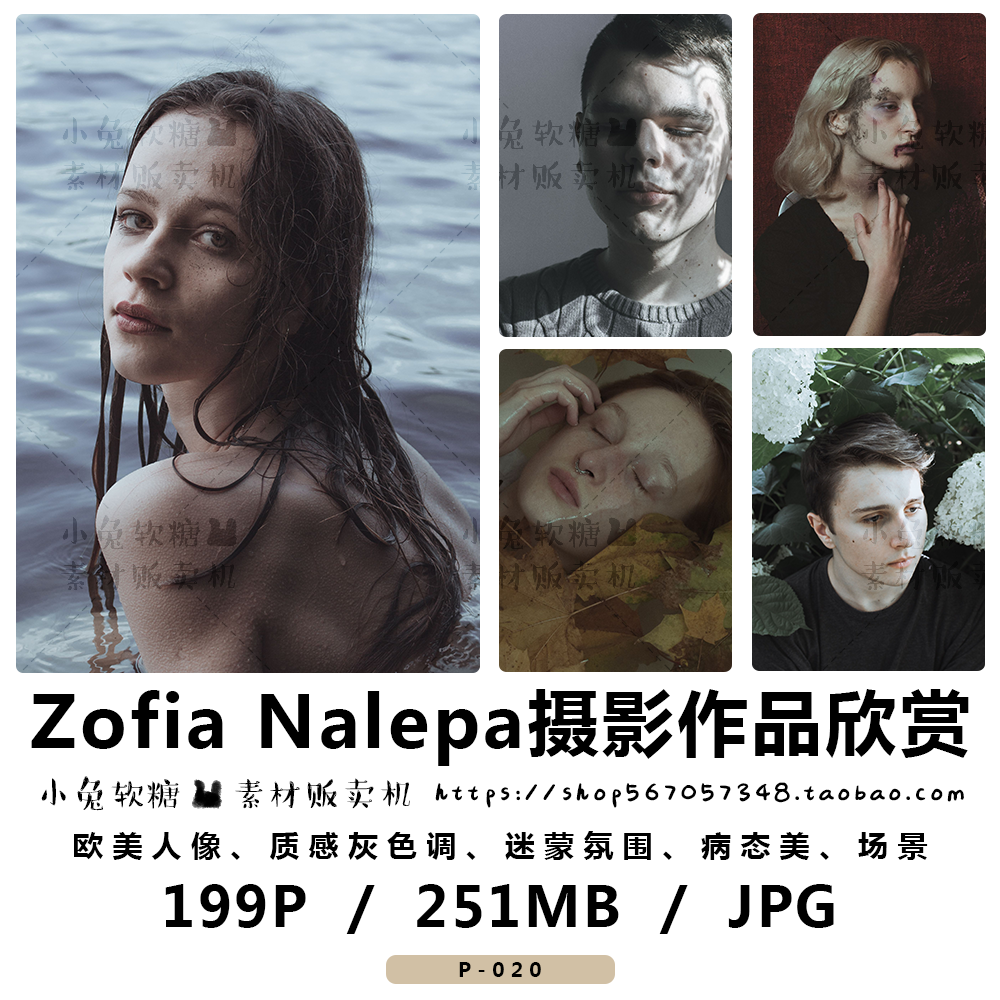 zofia nalepa摄影集 欧美人像 质感灰调 迷蒙氛围病态美场景参考