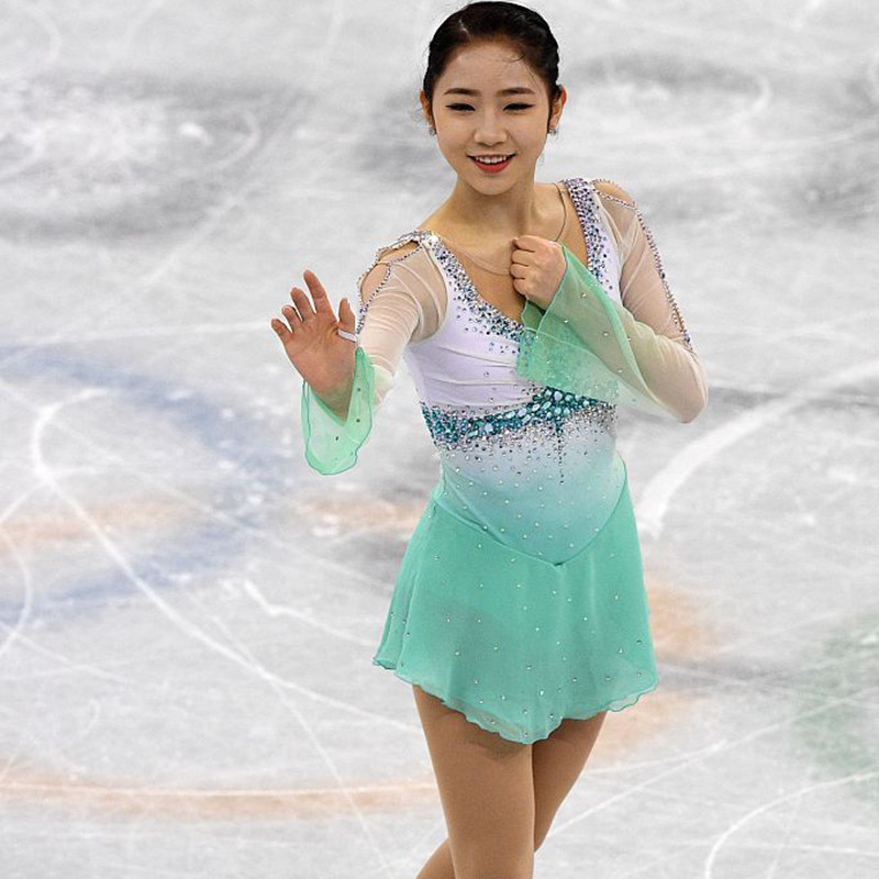 成人儿童花样滑冰服花样游泳衣溜冰服体操服滑冰表演服韵律操服