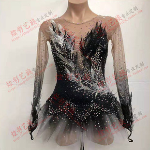 定制花样滑冰服装花样游泳衣钢管舞服体操服装滑冰表演服韵律操服